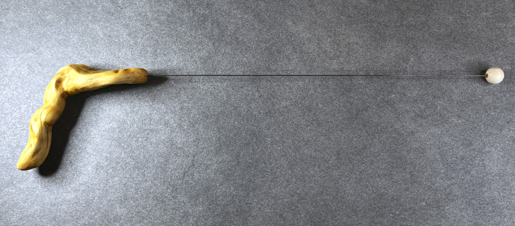 Tensor (Einhandrute) Fichtenwurzel, mit Kugel - 101/25 – Bild 5